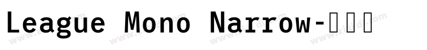League Mono Narrow字体转换